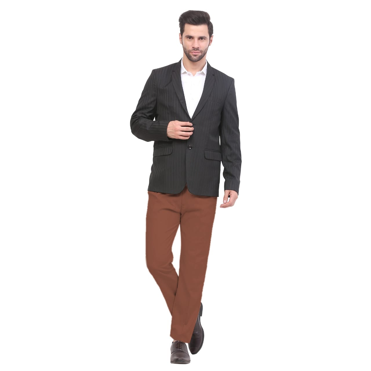 MENS BROWN FORMAL PANT